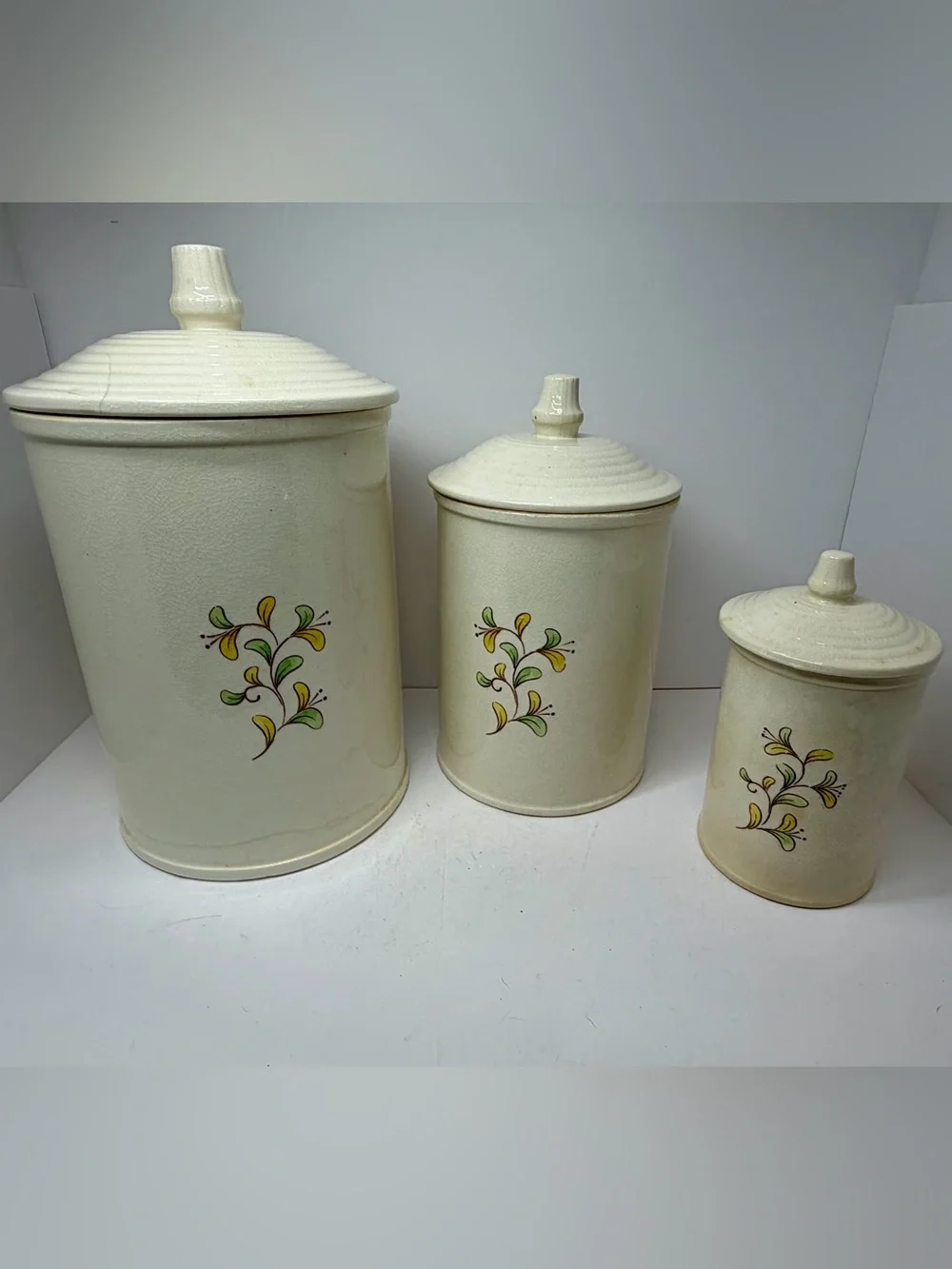Vintage Royal Sealy Japan Rooster Canister Set (3 Pieces)